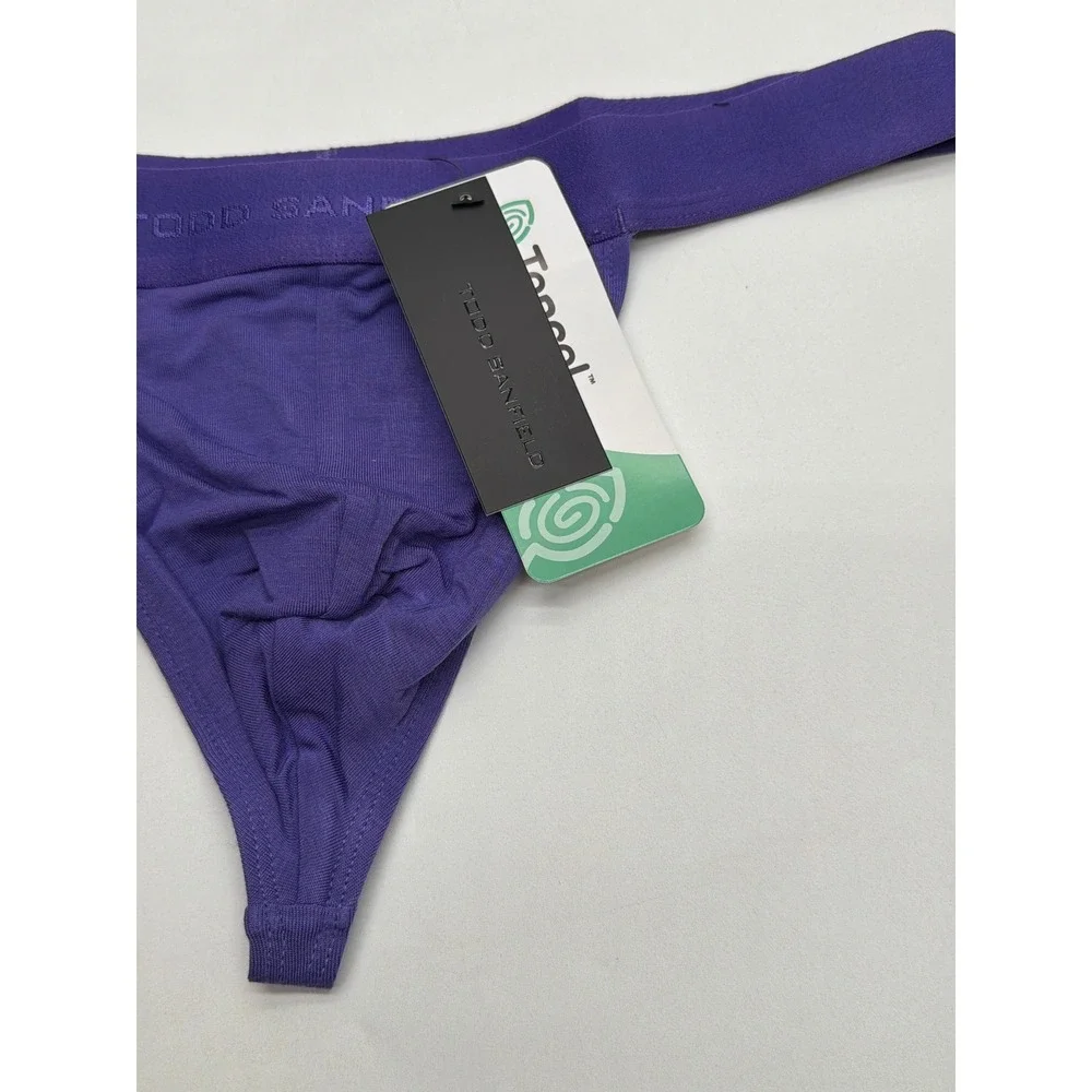 Todd Sanfield Essential Thong Purple Mens Underwear Tencel Modal ES1770 Size M
